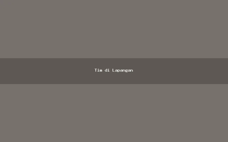 Tim di Lapangan